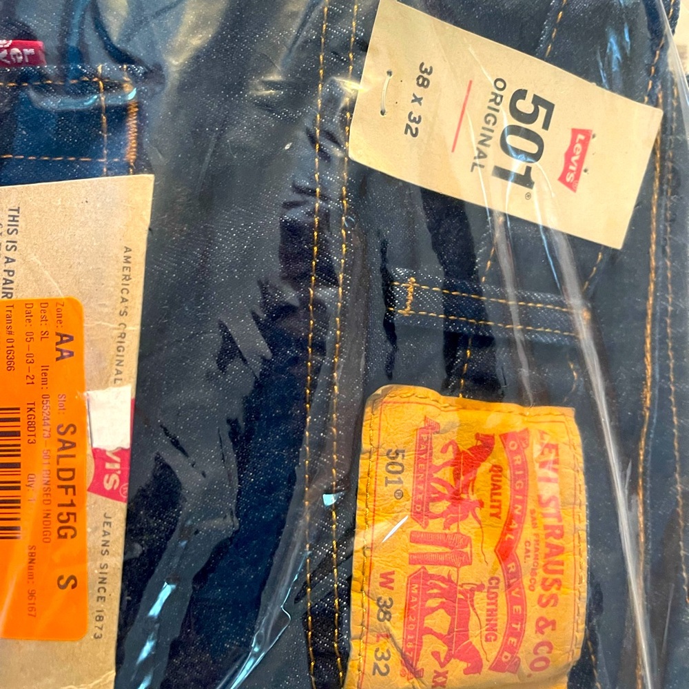 Two Pair LEVIS 501 Denim Jeans 38X32